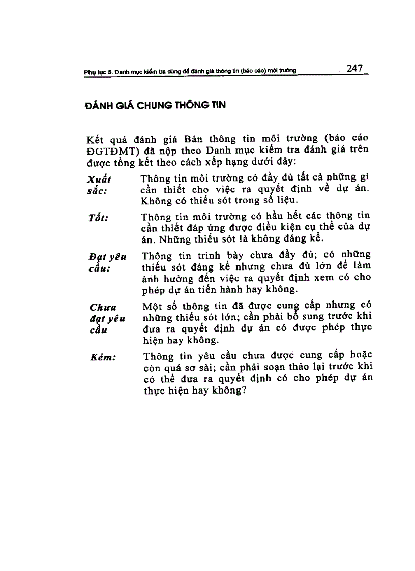 image for page Đánh giá tác động môi trường các dự án phát triển