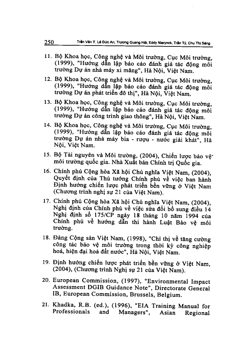 image for page Đánh giá tác động môi trường các dự án phát triển