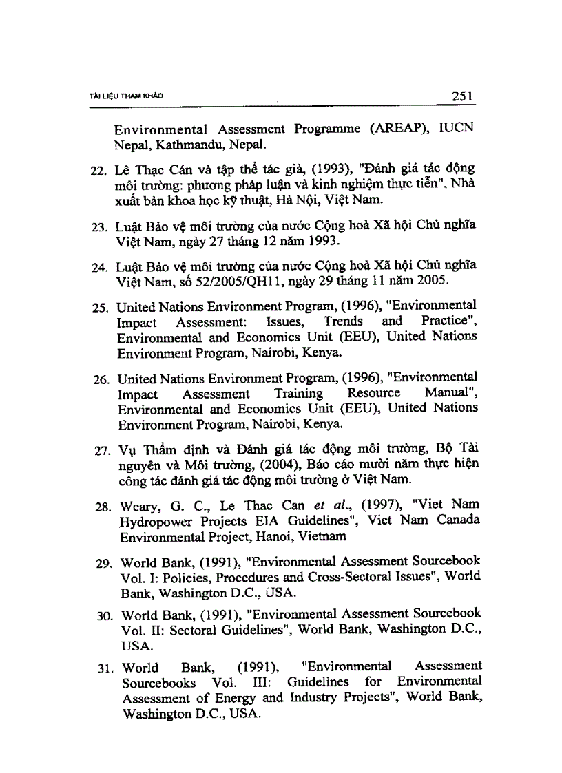 image for page Đánh giá tác động môi trường các dự án phát triển