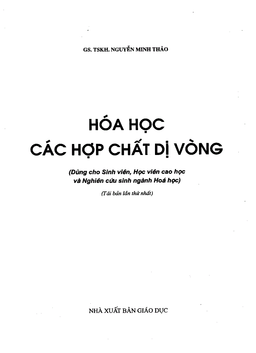 image for page Hóa học các hợp chất dị vòng