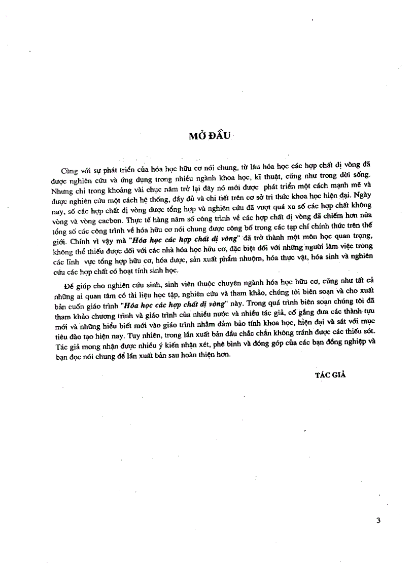image for page Hóa học các hợp chất dị vòng