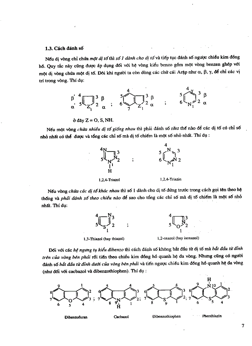 image for page Hóa học các hợp chất dị vòng