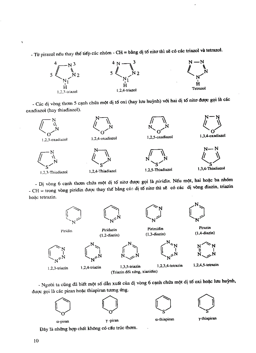 image for page Hóa học các hợp chất dị vòng