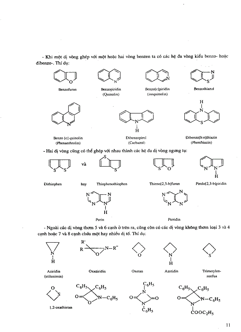 image for page Hóa học các hợp chất dị vòng