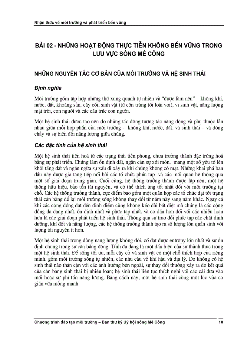 image for page Phát triển bền vững và nhận thức về môi trường