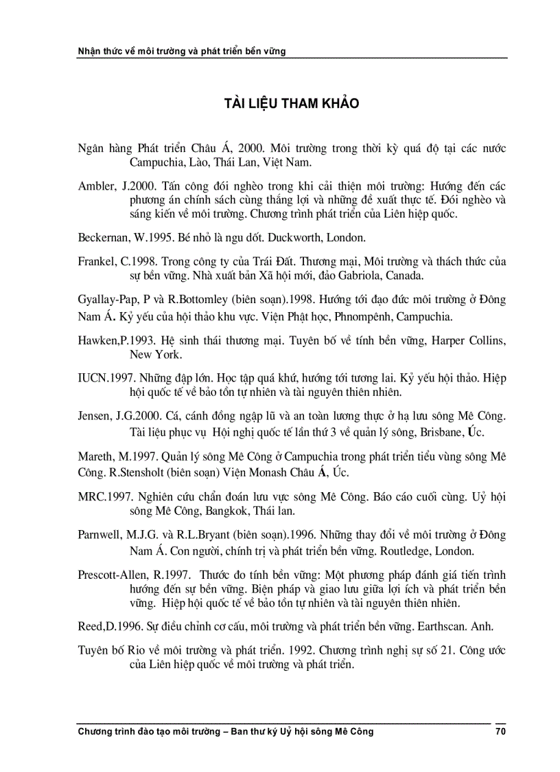 image for page Phát triển bền vững và nhận thức về môi trường