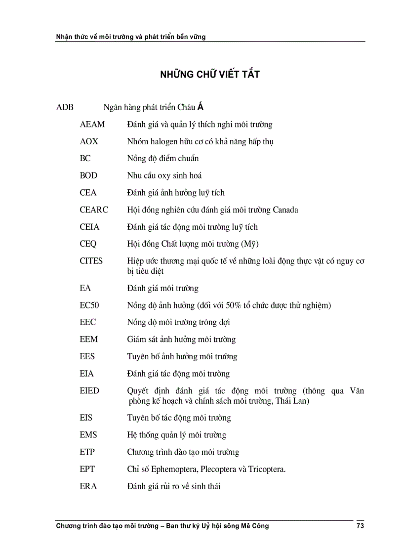 image for page Phát triển bền vững và nhận thức về môi trường