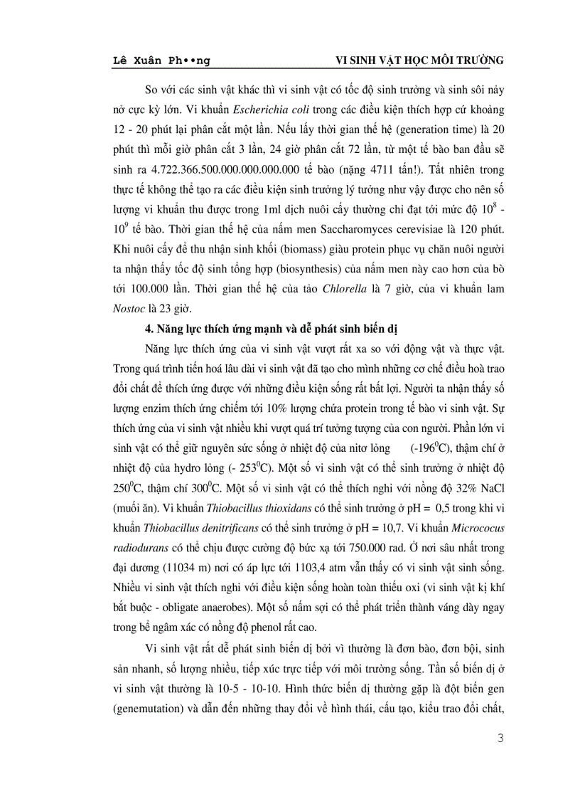 image for page Vi Sinh Vật Học Môi Trường