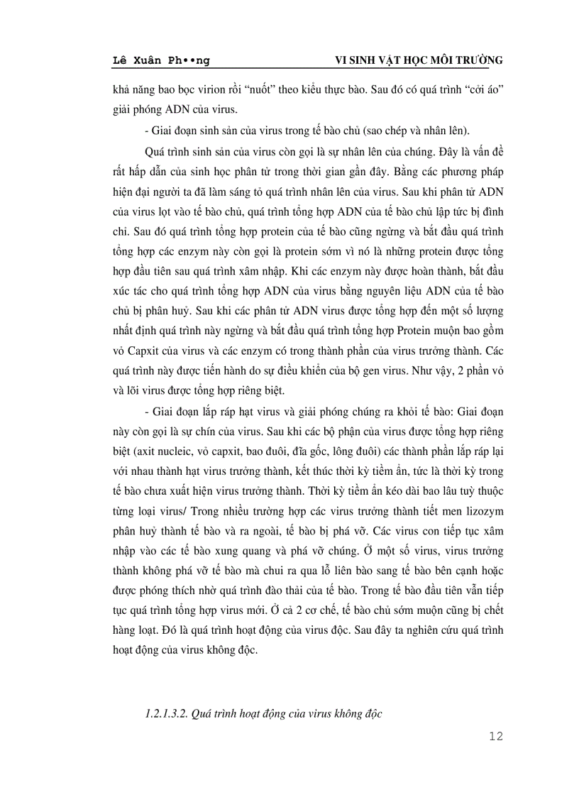 image for page Vi Sinh Vật Học Môi Trường