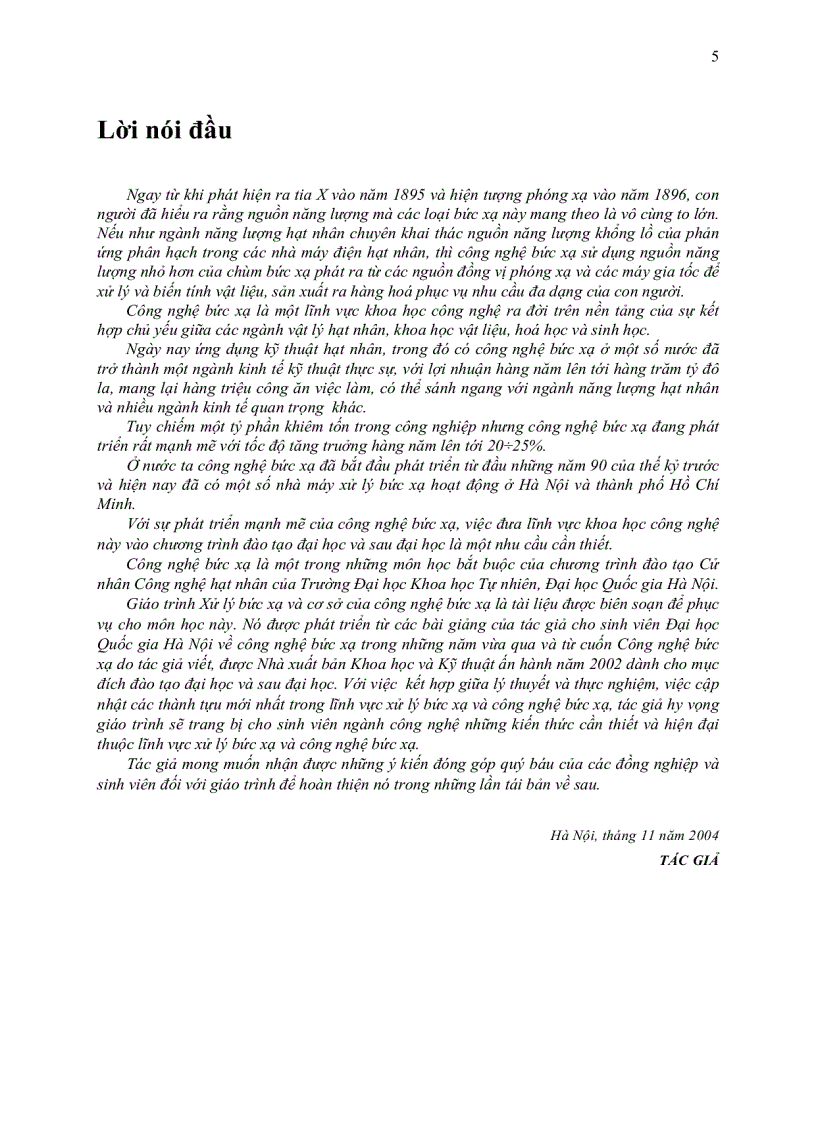 image for page Xử lý bức xạ và cơ sở của công nghệ bức xạ