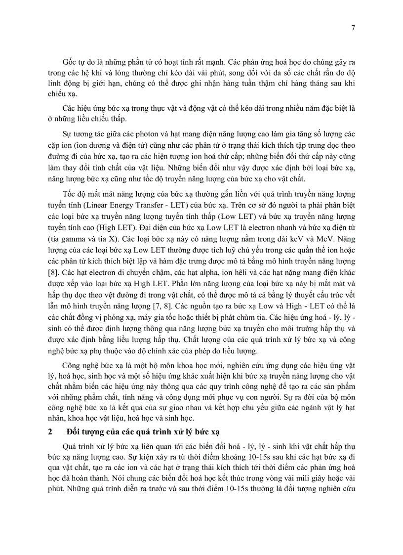 image for page Xử lý bức xạ và cơ sở của công nghệ bức xạ
