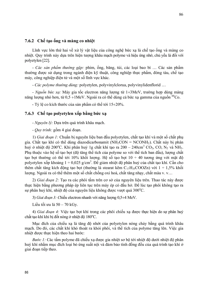 image for page Xử lý bức xạ và cơ sở của công nghệ bức xạ