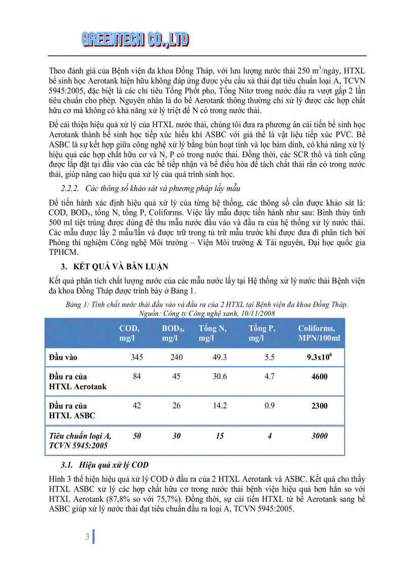 image for page Xử lý nước thải bệnh viện bằng bể sinh học tiếp xúc hiếu khí