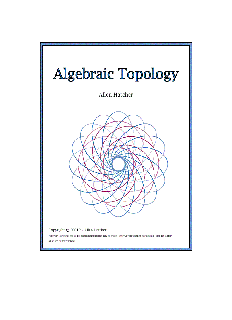 Algebraic Topology