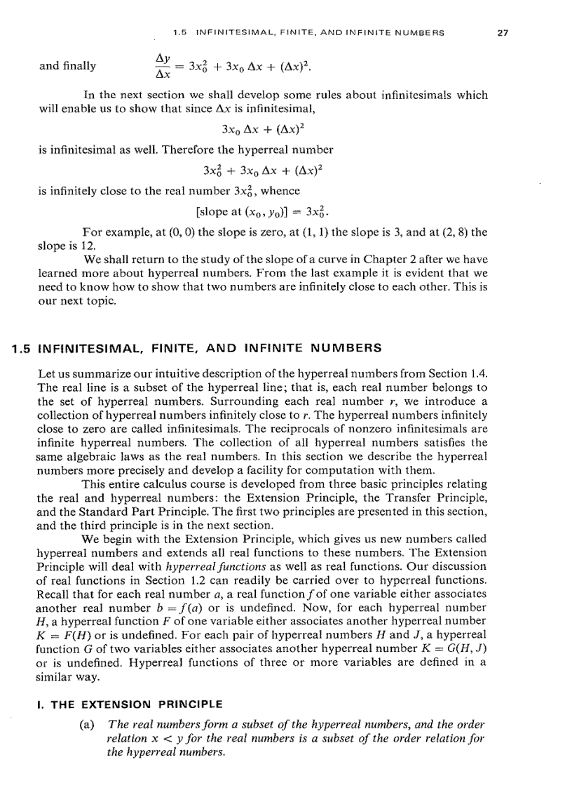image for page Elementary Calculus An Infinitesimal Approach