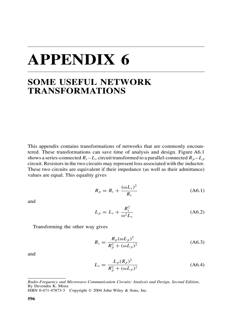 image for page Radio Frequency and Microwave Communication Circuits Analysis and Design