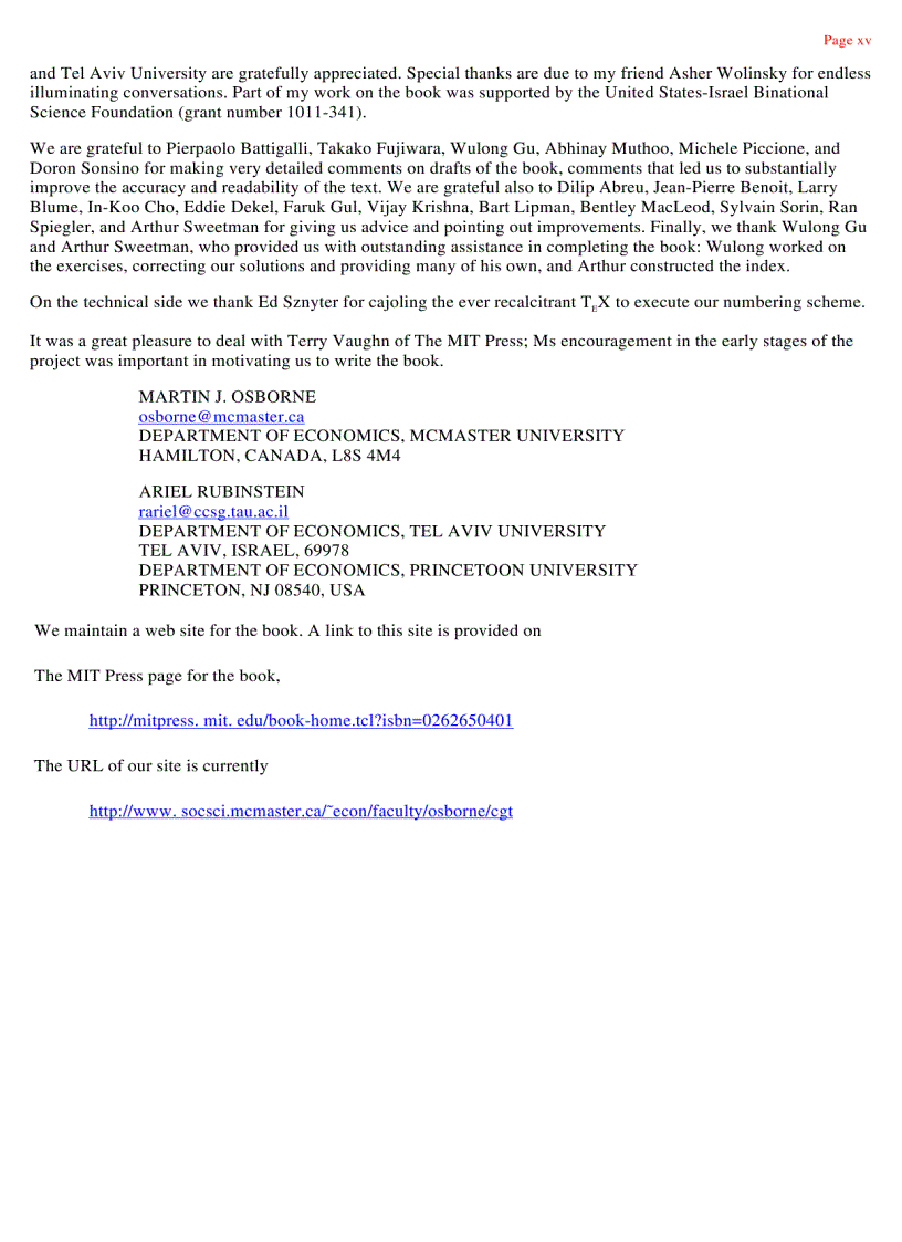 image for page A Course in Game Theory