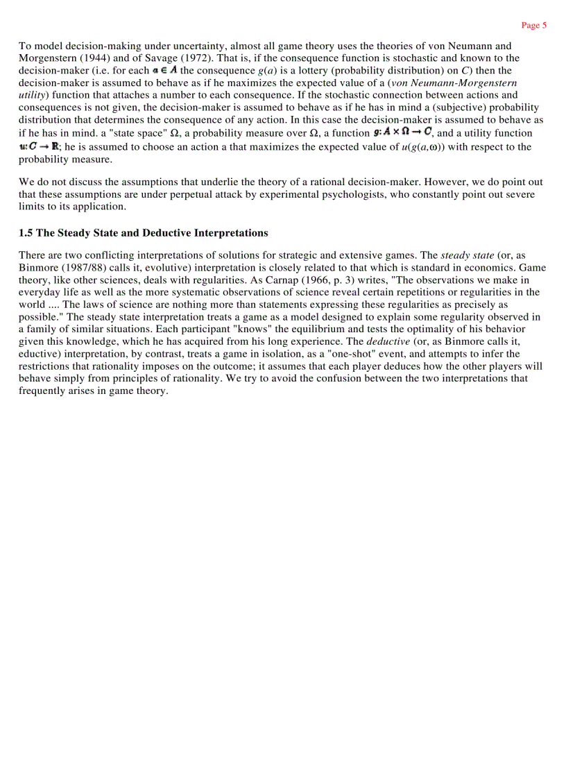 image for page A Course in Game Theory