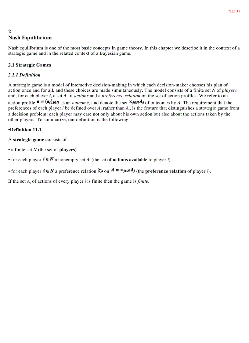 image for page A Course in Game Theory