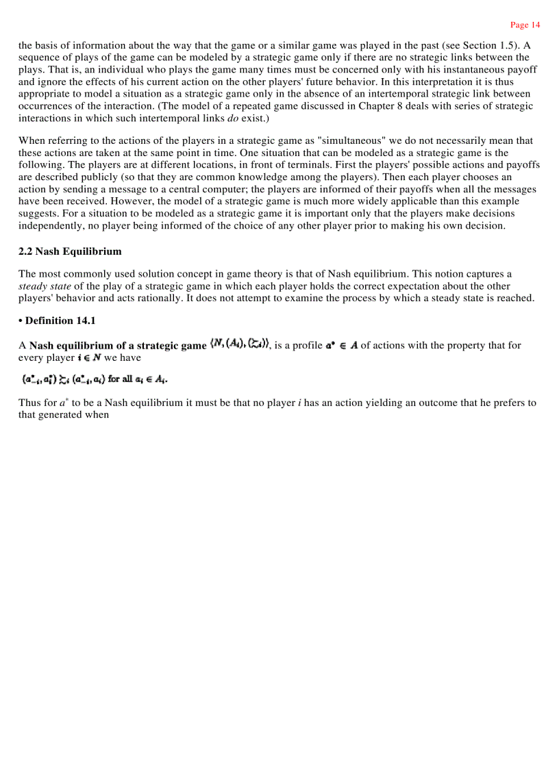 image for page A Course in Game Theory