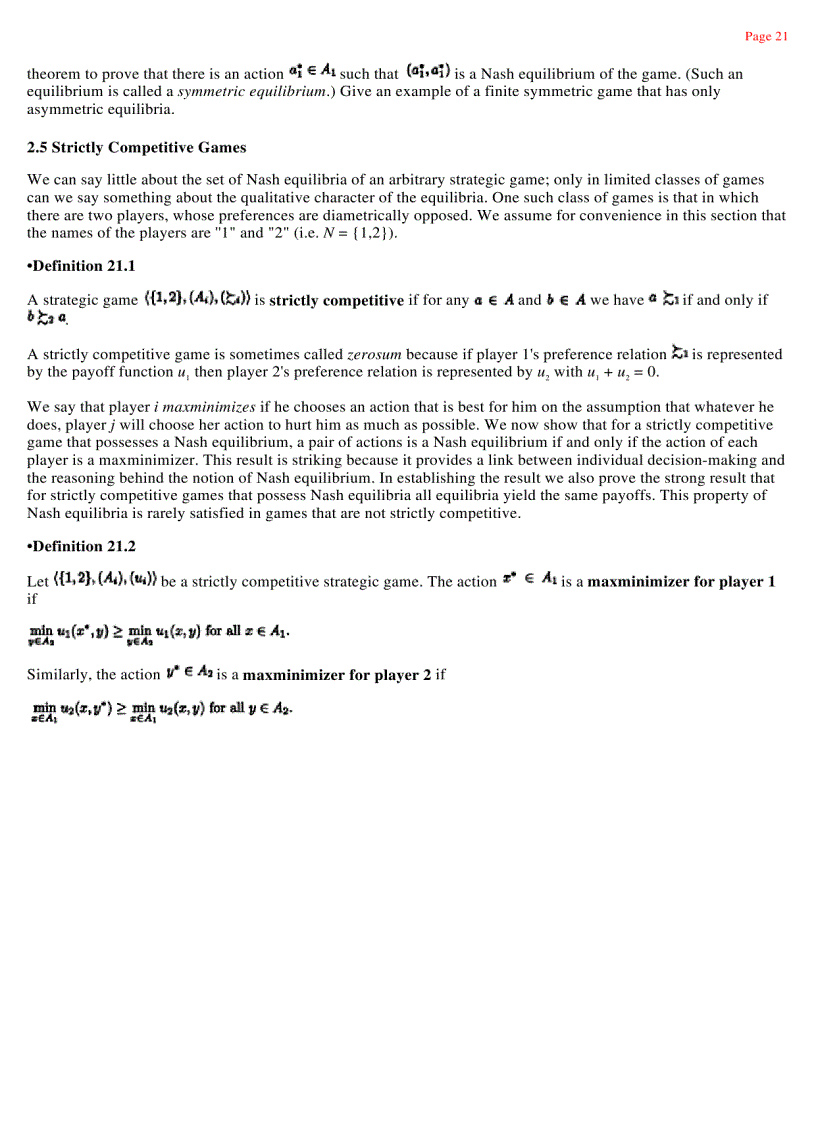 image for page A Course in Game Theory