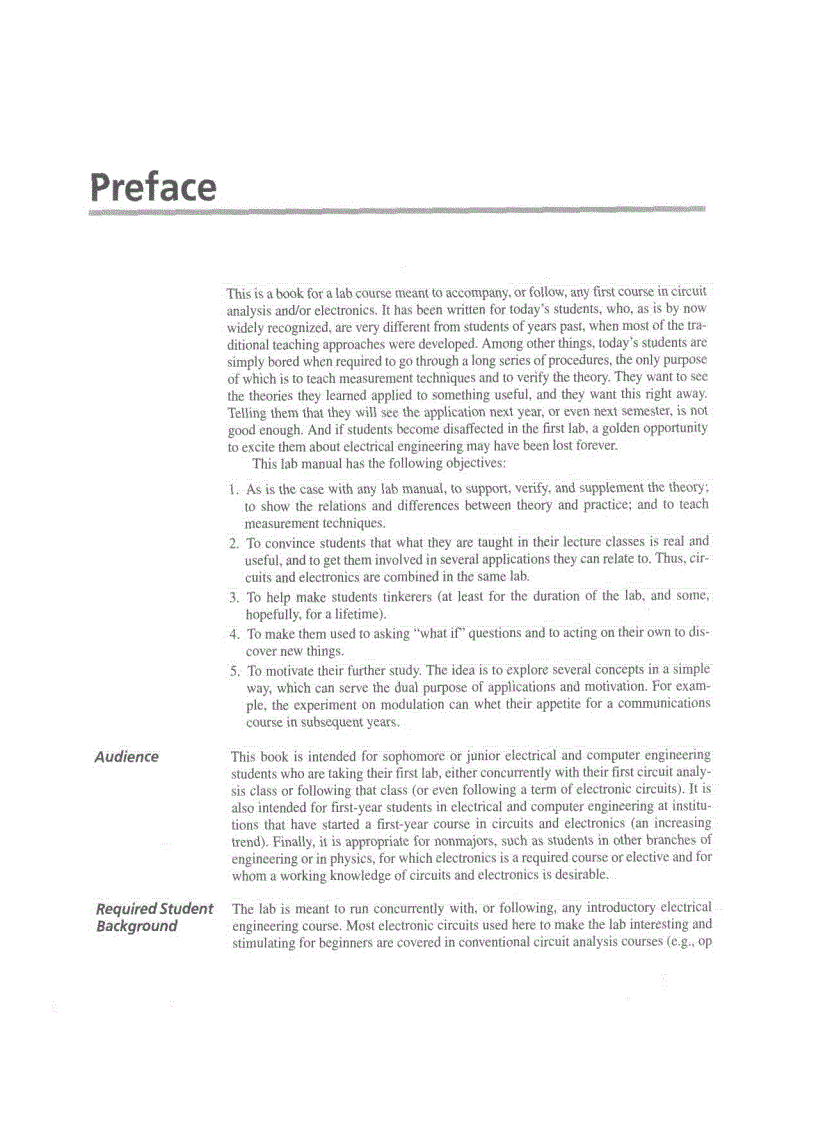 image for page A First Lab in Circuits and Electronics