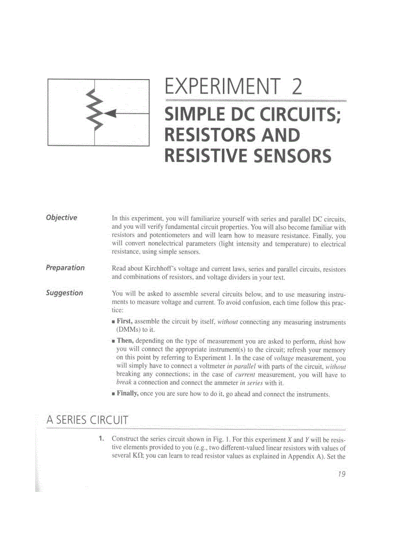 image for page A First Lab in Circuits and Electronics