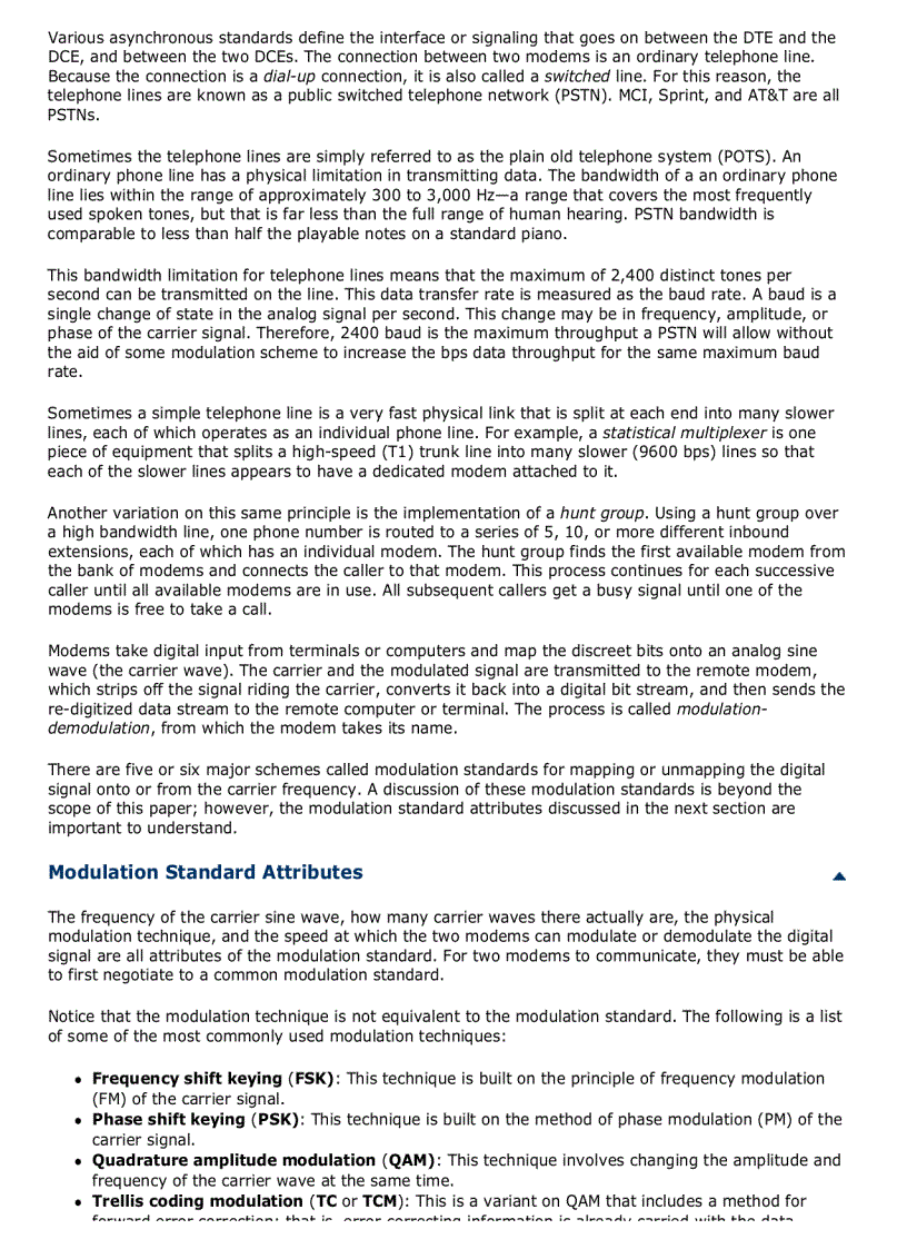 image for page A Primer on Asynchronous Modem Communication