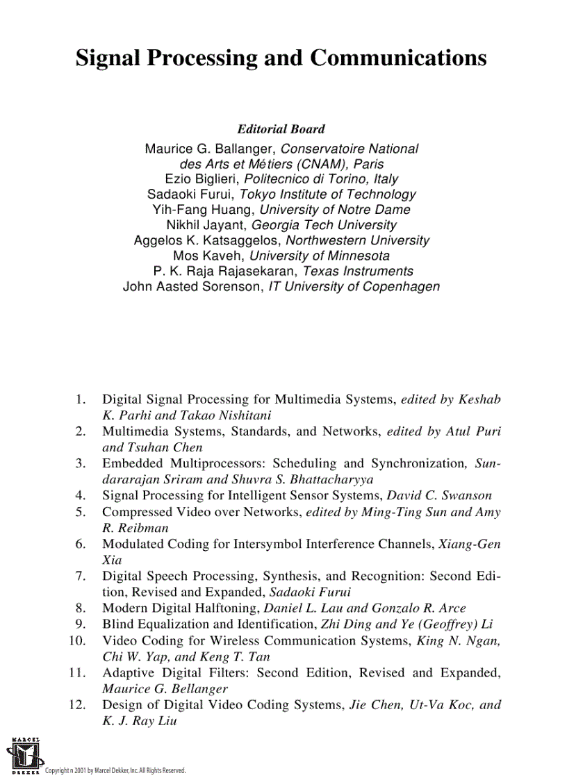 image for page Adaptive Digital Filters Second Edition