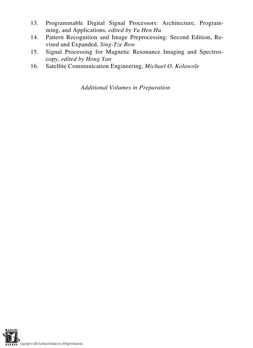 image for page Adaptive Digital Filters Second Edition