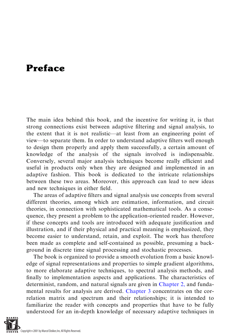 image for page Adaptive Digital Filters Second Edition