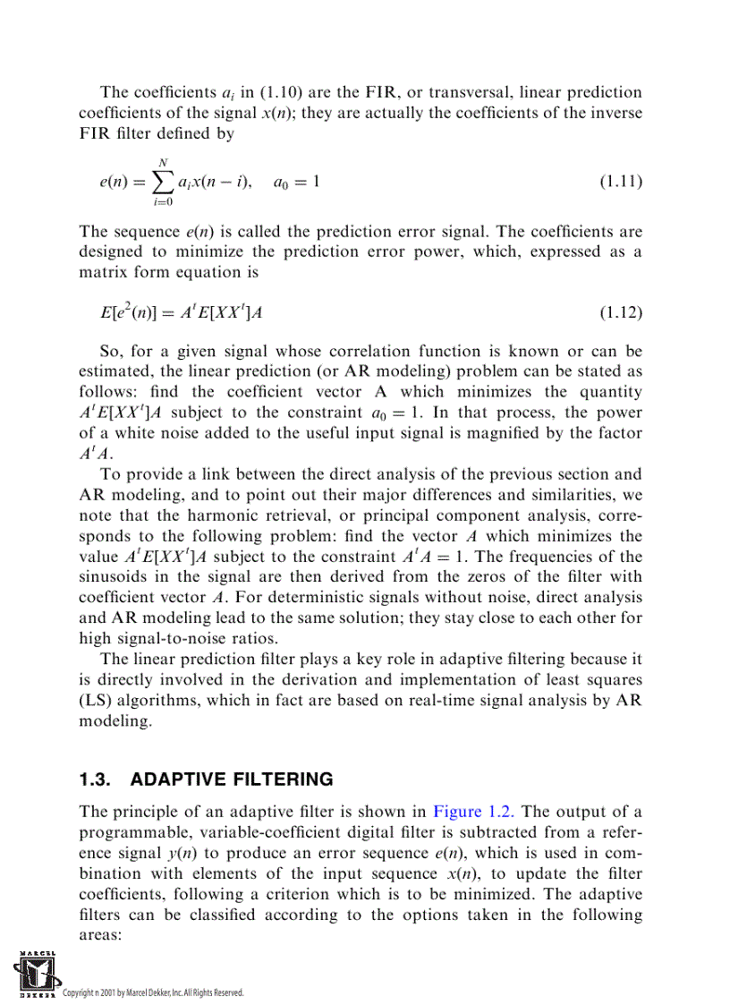 image for page Adaptive Digital Filters Second Edition