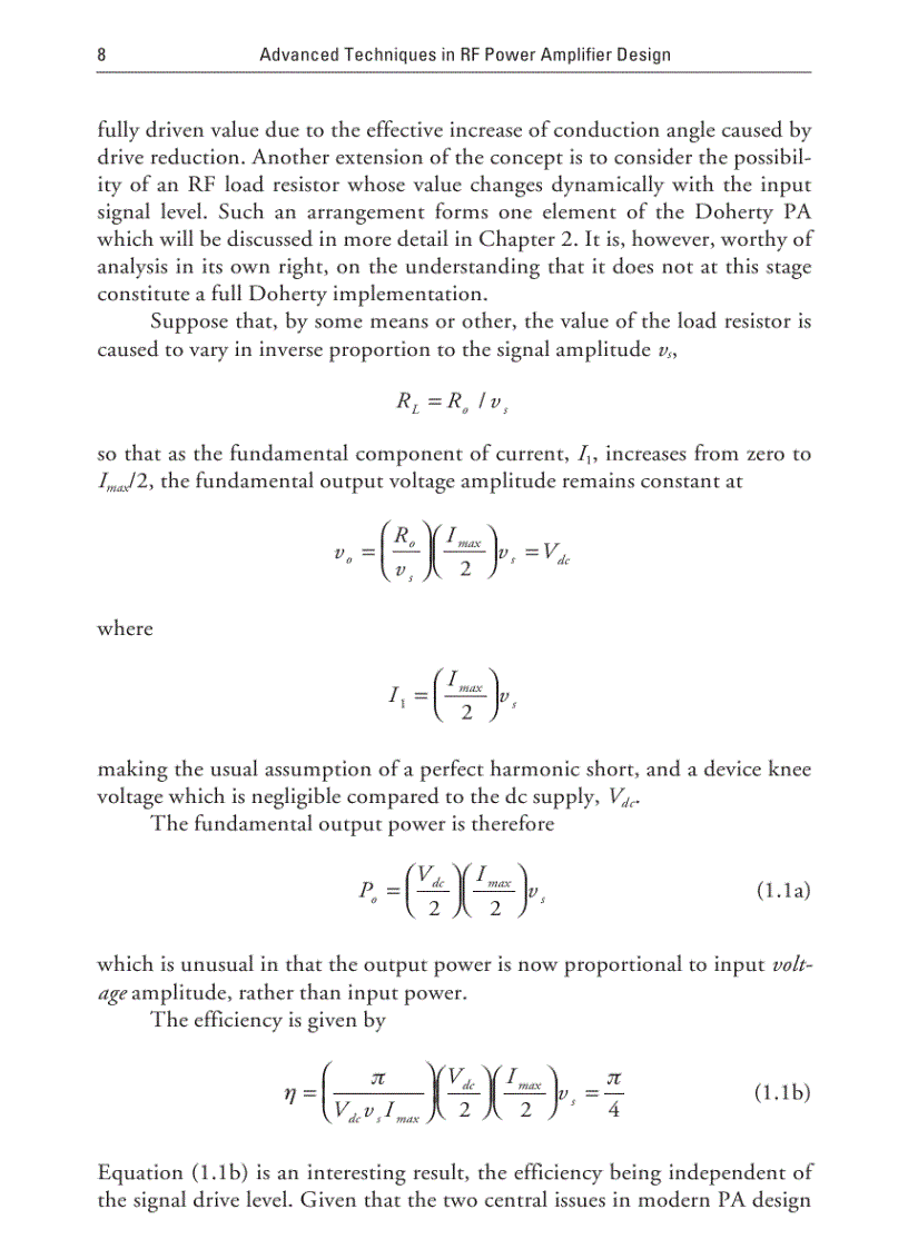 image for page Advanced Techniques in RF Power Amplifier Design