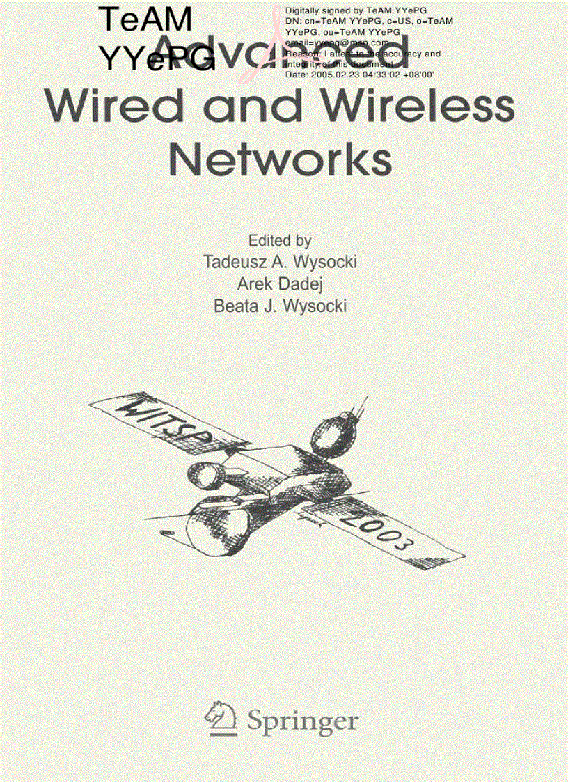 image for page Advanced Wired and Wireless Networks
