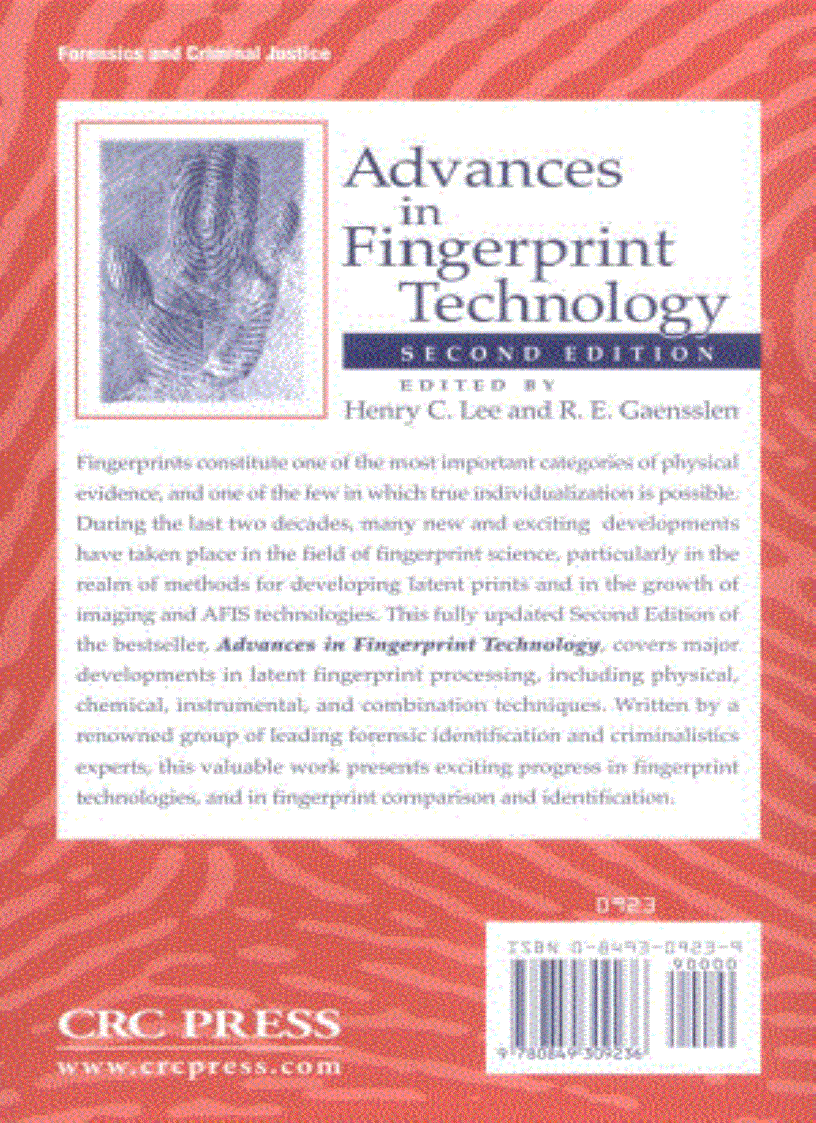 image for page Advances in Fingerprint Technology Second Edition