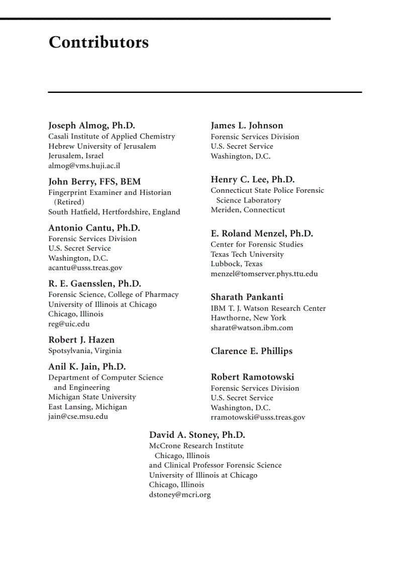 image for page Advances in Fingerprint Technology Second Edition