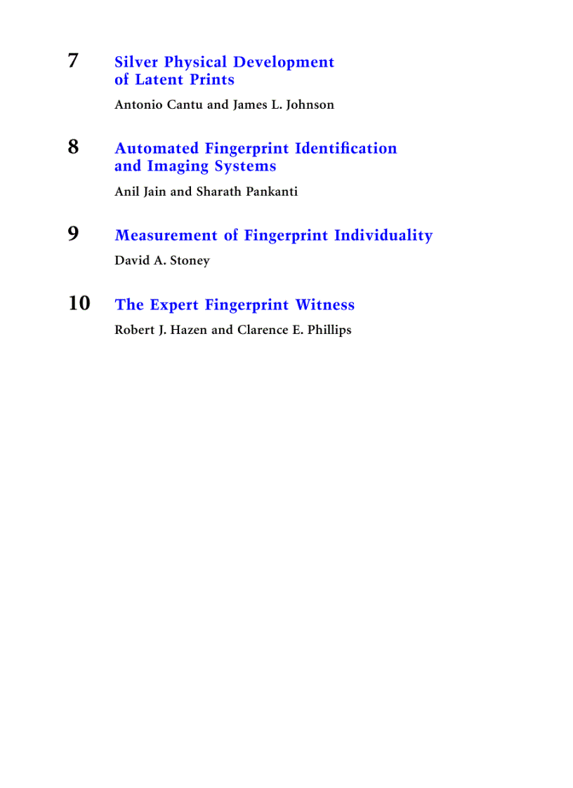 image for page Advances in Fingerprint Technology Second Edition