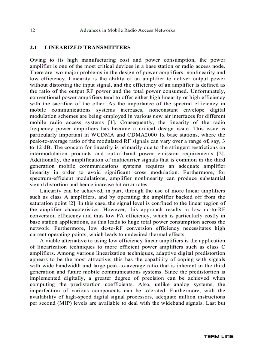 image for page Advances in Mobile Radio Access Networks