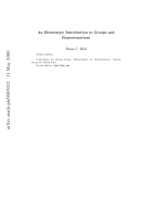 An Elementary Introduction to Groups and Representations
