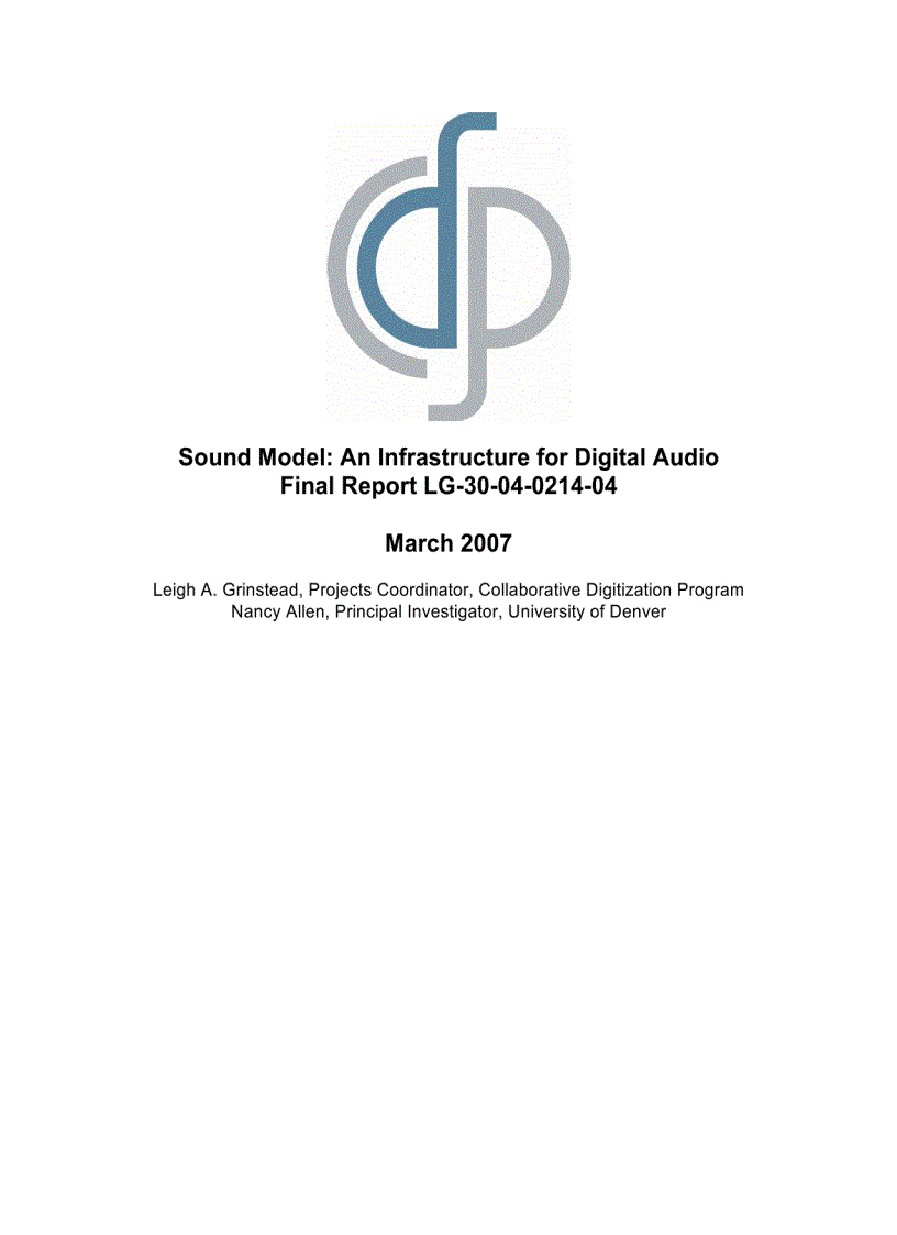 image for page An Infrastructure for Digital Audio