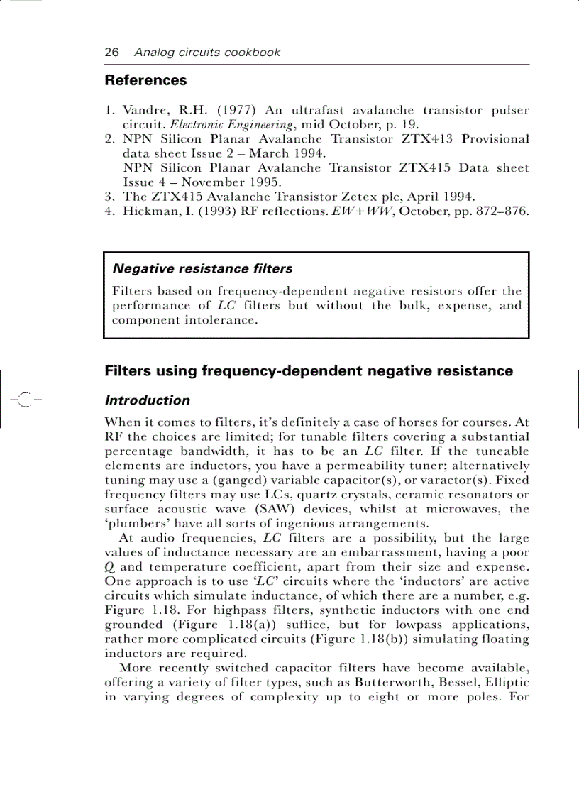 image for page Analog Circuits Cookbook