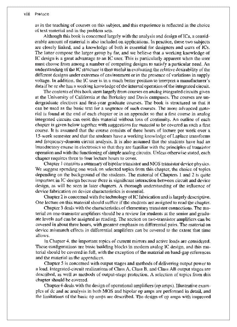 image for page Analysis and Design of Analog Integrated Circuits 4th Edition