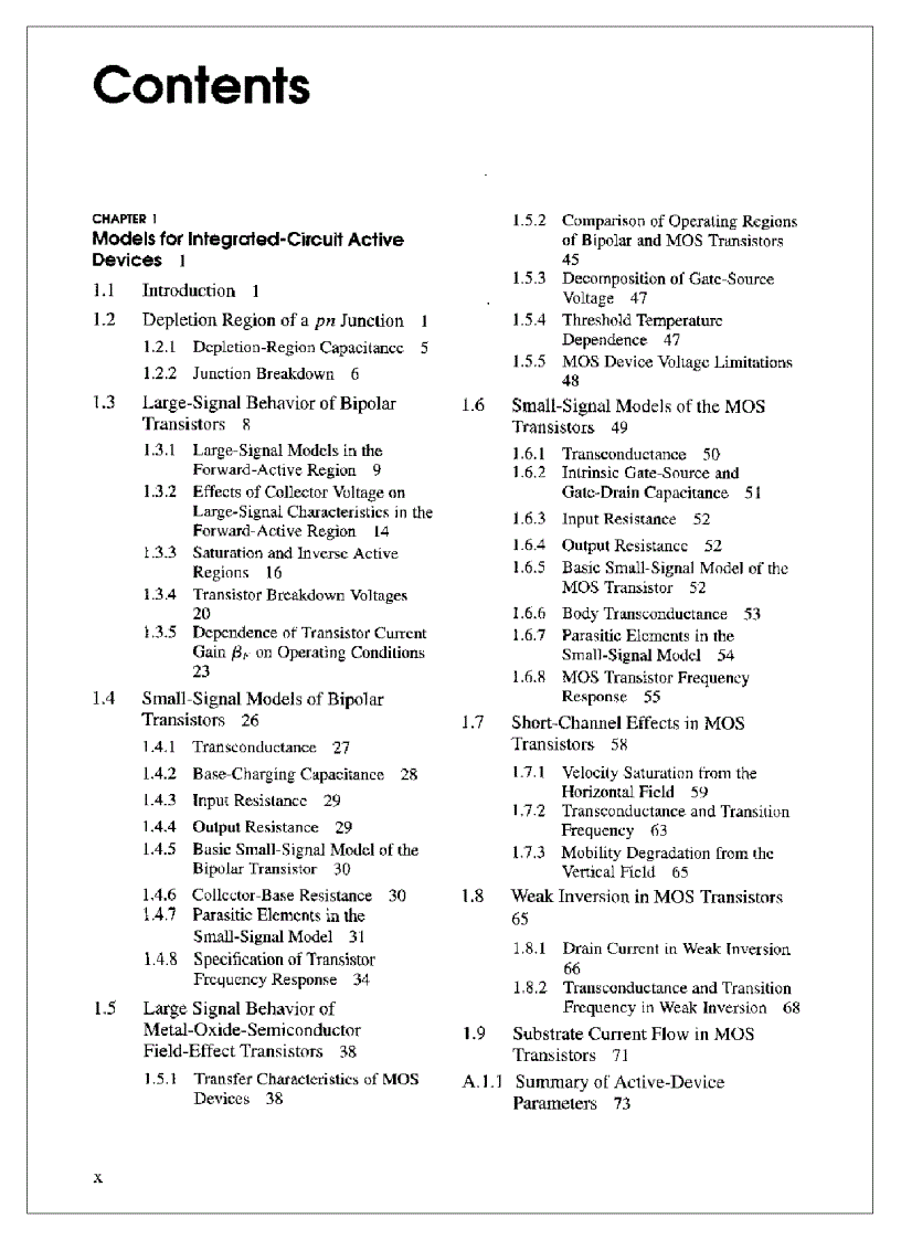 image for page Analysis and Design of Analog Integrated Circuits 4th Edition
