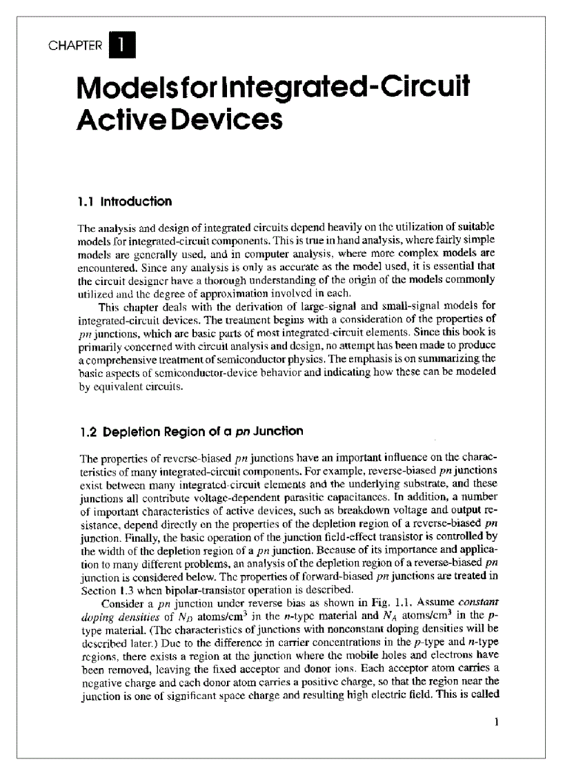 image for page Analysis and Design of Analog Integrated Circuits 4th Edition