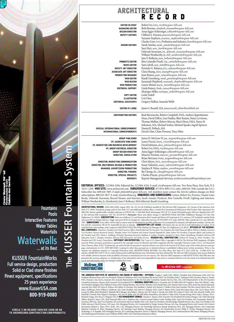 image for page Architectural Record Record Houses 2004