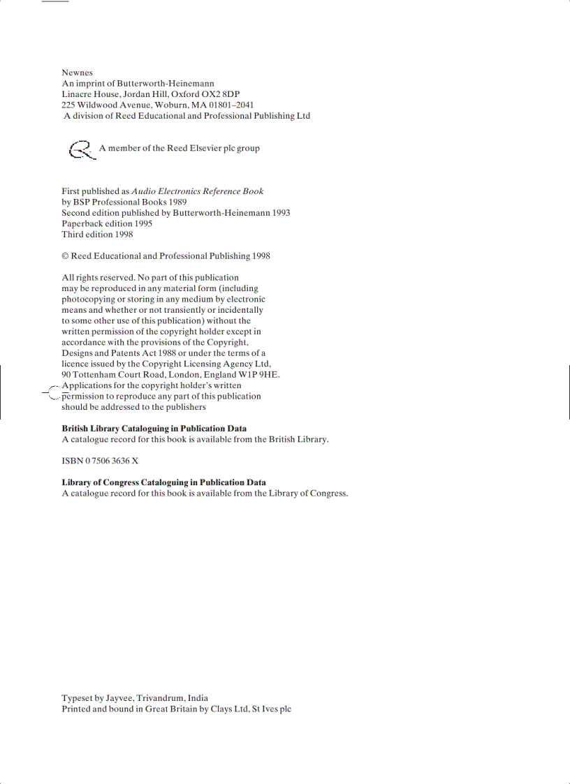 image for page Audio and Hi Fi Handbook 3rd Ed