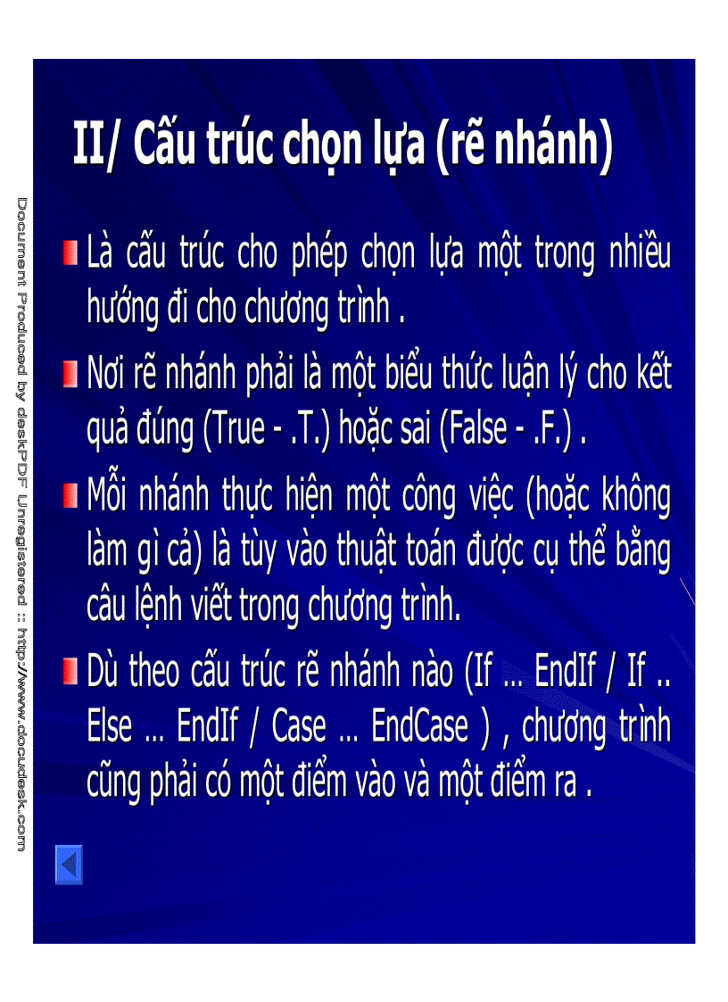 image for page Bài Giảng Cấu Trúc Điều Khiển