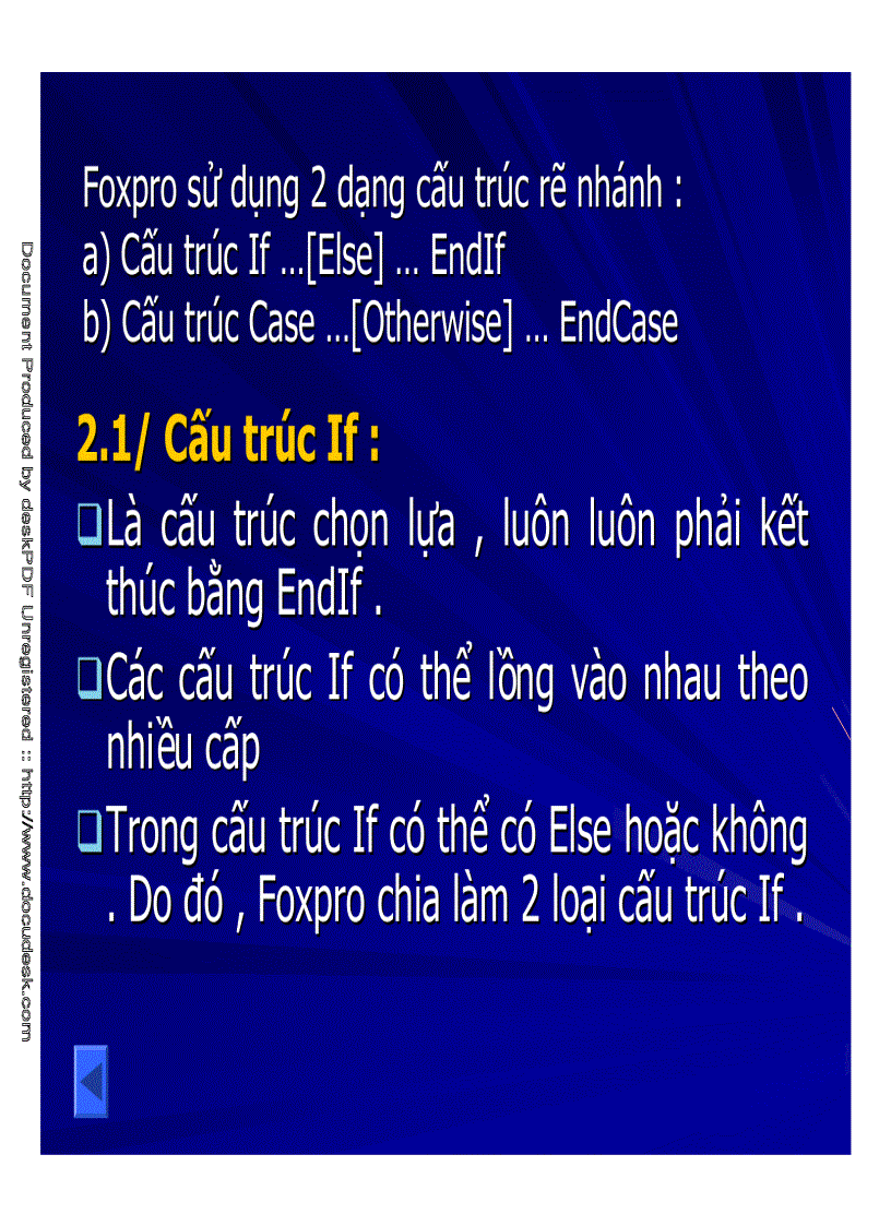 image for page Bài Giảng Cấu Trúc Điều Khiển
