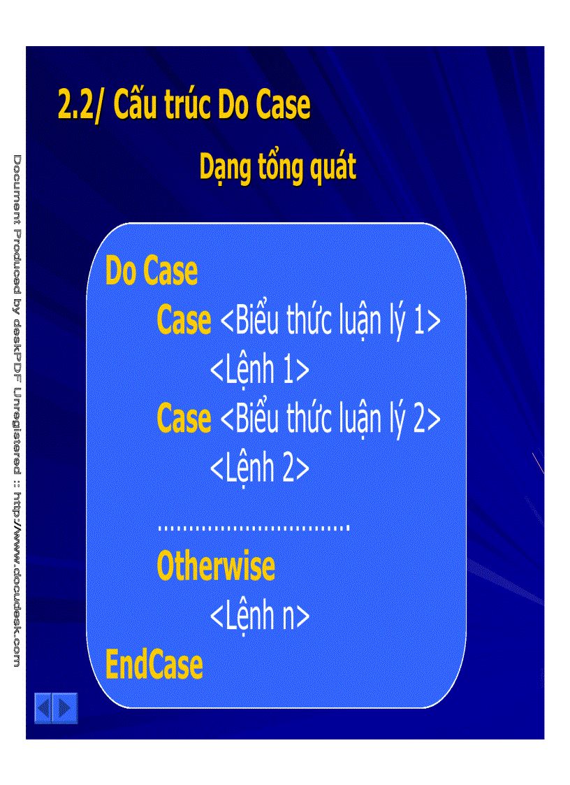 image for page Bài Giảng Cấu Trúc Điều Khiển