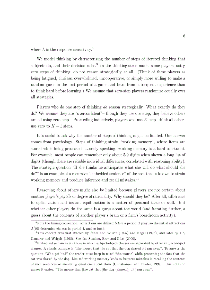 image for page Behavioral Game Theory Thinking Learning and Teaching